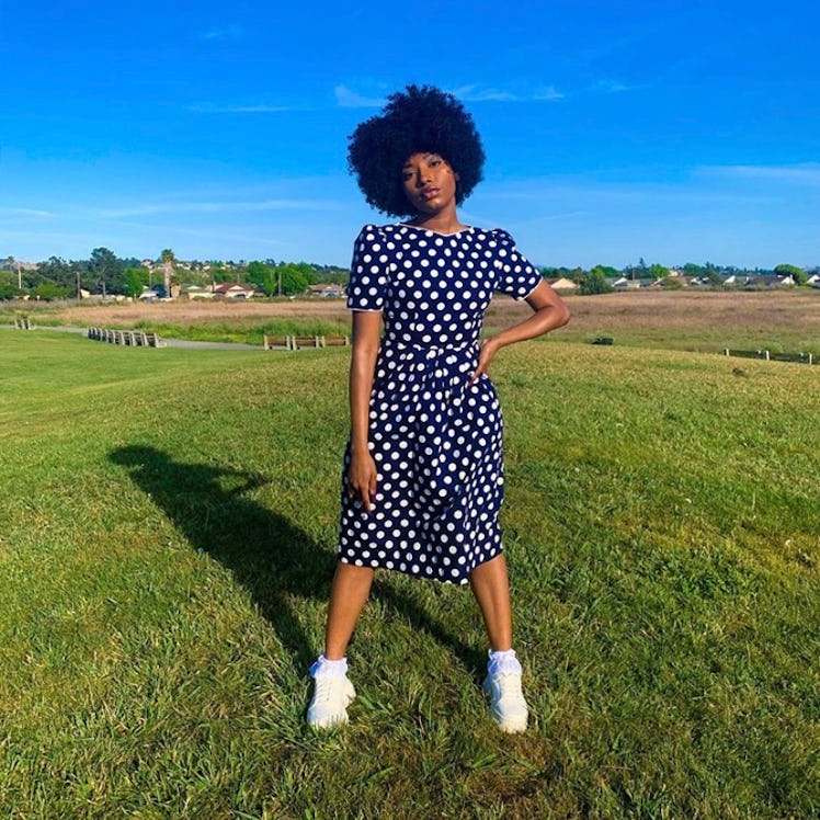 @moderndayesther Vintage Polka Dot Dress