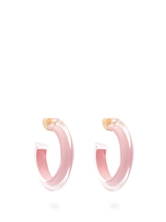 Jelly Small Neon 14kt Gold-Plated Hoop Earrings