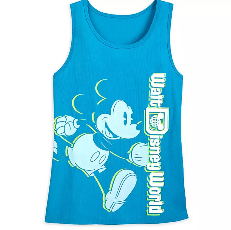 Mickey Mouse Neon Tank Top for Women – Walt Disney World – Blue