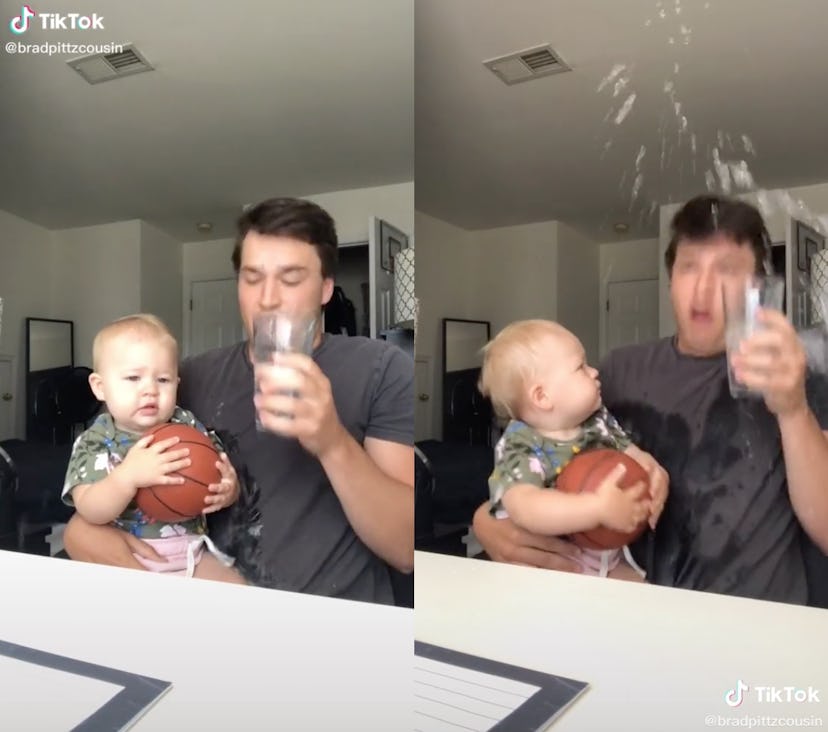 People are now splashing water on babies on TikTok but it has gained mixed reviews.