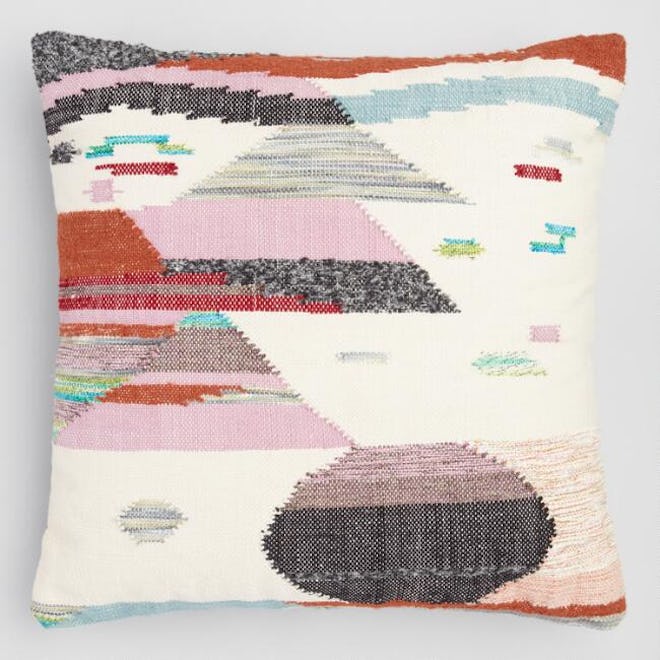 Multicolored Desert Landscape Pillow