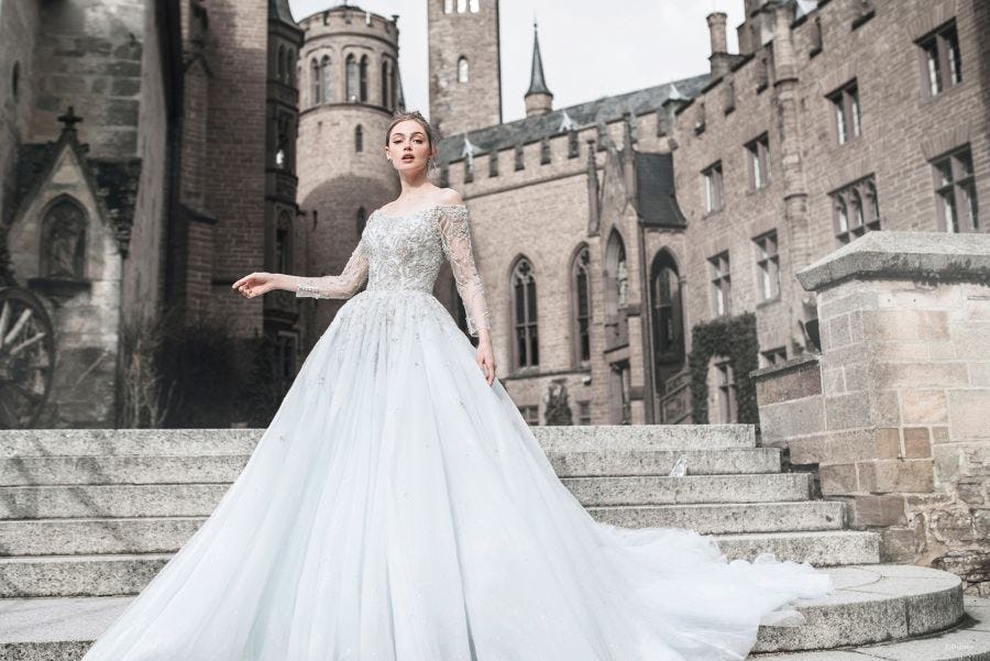 disney princess in wedding dresses