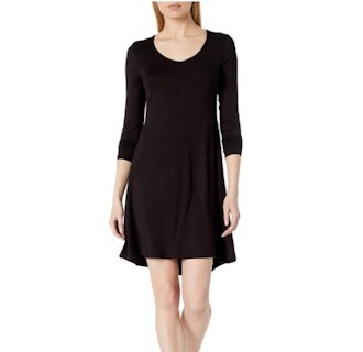 Daily Ritual Women's Jersey Long-Sleeve V-Neck Dress