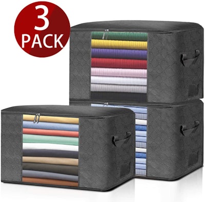 COZYES Oversized Foldable Storage Bag Organizers (3-Pack)