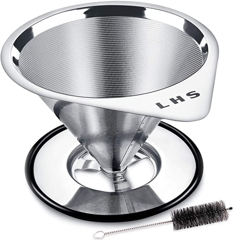 LHS Stainless Steel Pour Over Coffee Maker