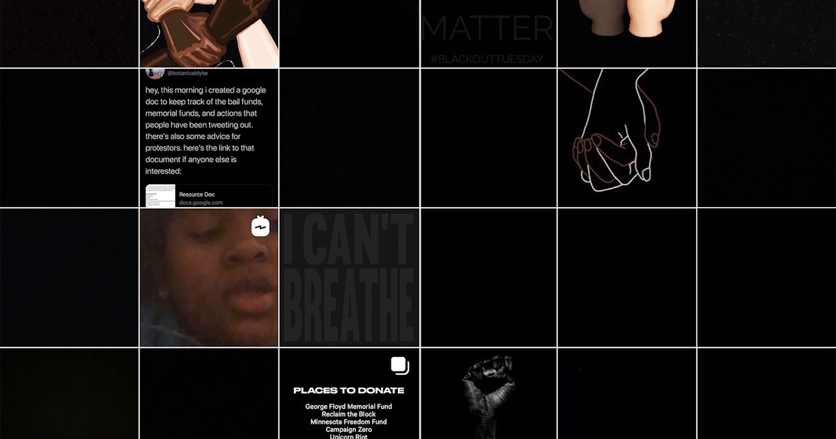 blackout instagram