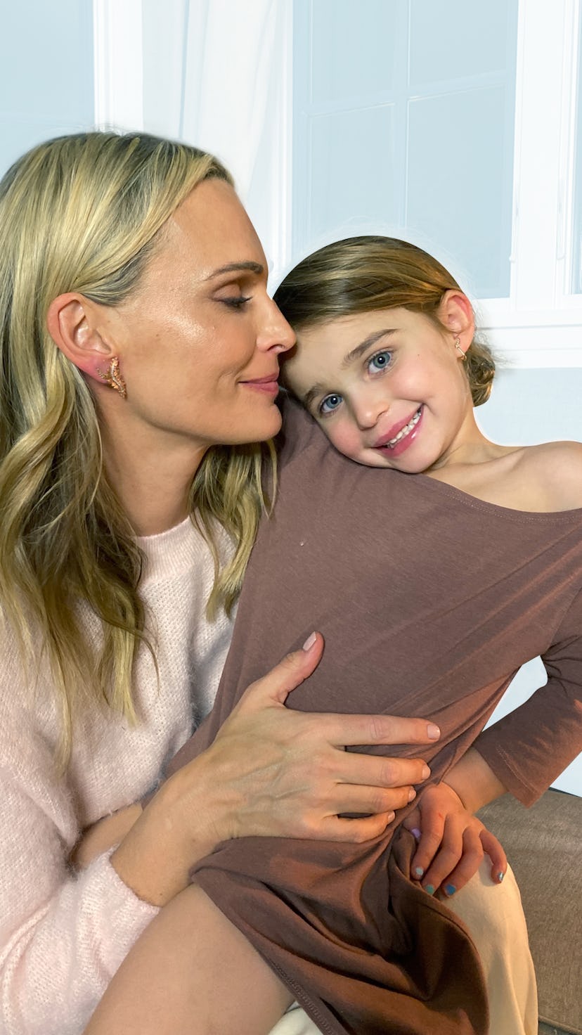 Molly Sims with her daughter