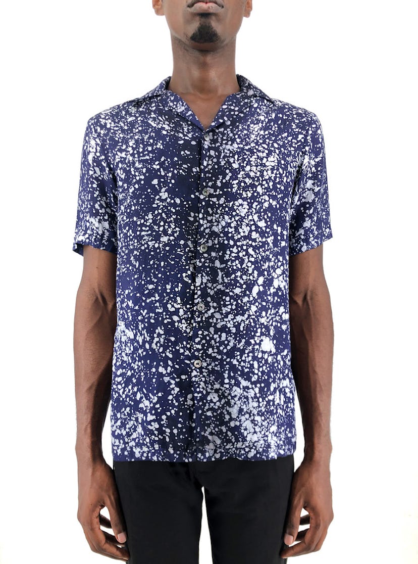 SILK COTTON ADIRE 'SPLASH' SHIRT