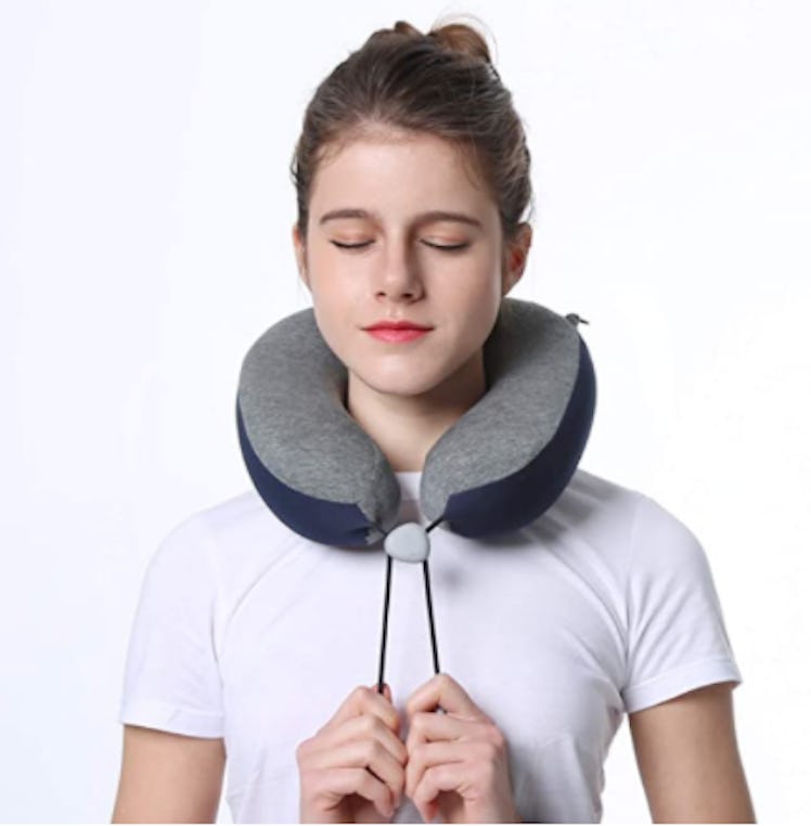 Phixnozar Memory Foam Travel Pillow 