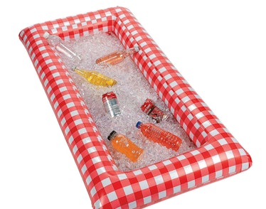 Inflatable Red Gingham Buffet Cooler