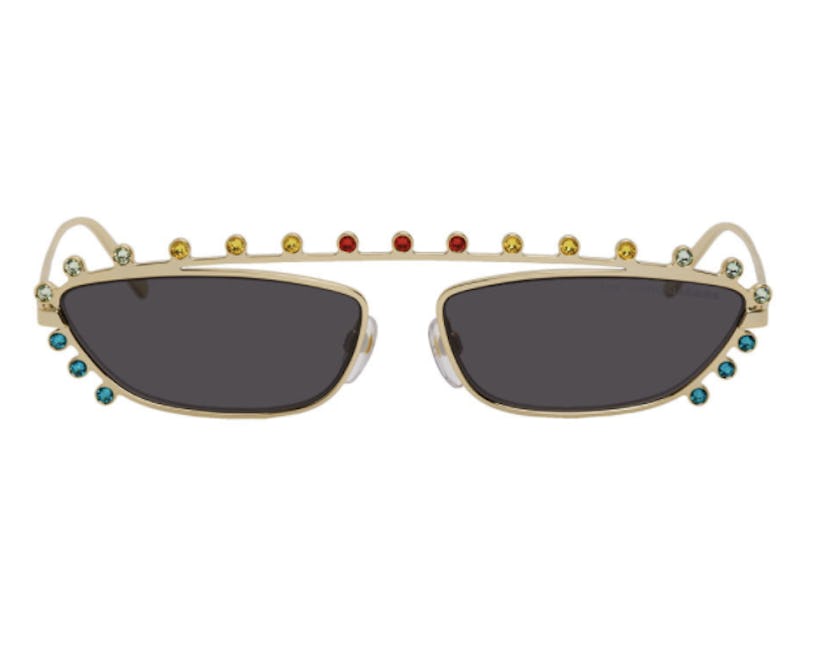  Marc Jacobs Crystal Embellished Cat Eye Sunglasses