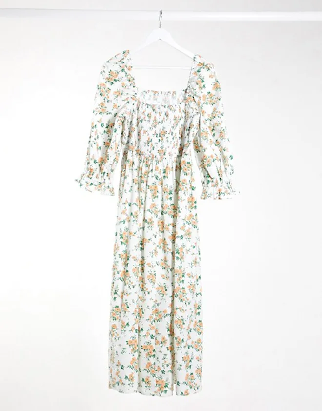 asos design shirred maxi dress in ditsy floral Daisy Street - Maxi Dress - Women - Polyester - 2 US