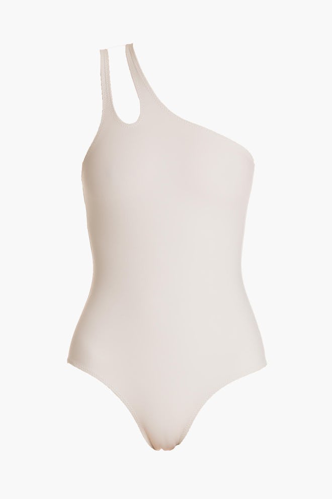 Madewell Palm Coty Asymmetrical One-Piece Swimsuit