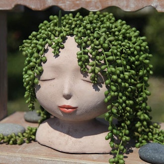 Yikush Female Head Plant Pot 