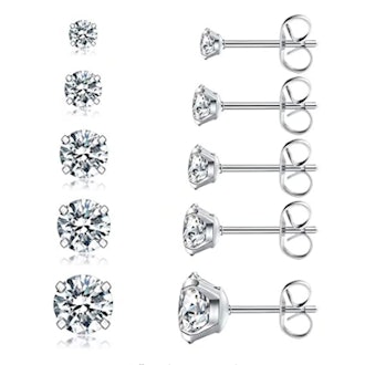 Wssxc Stud Earrings Set (5 Pairs)