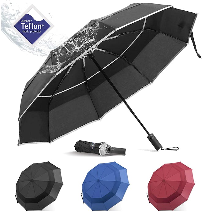 BANANA Windproof Folding Rain Umbrella 