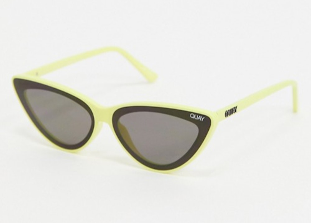 Quay x Lizzo Flex Cat Eye Sunglasses in Yellow
