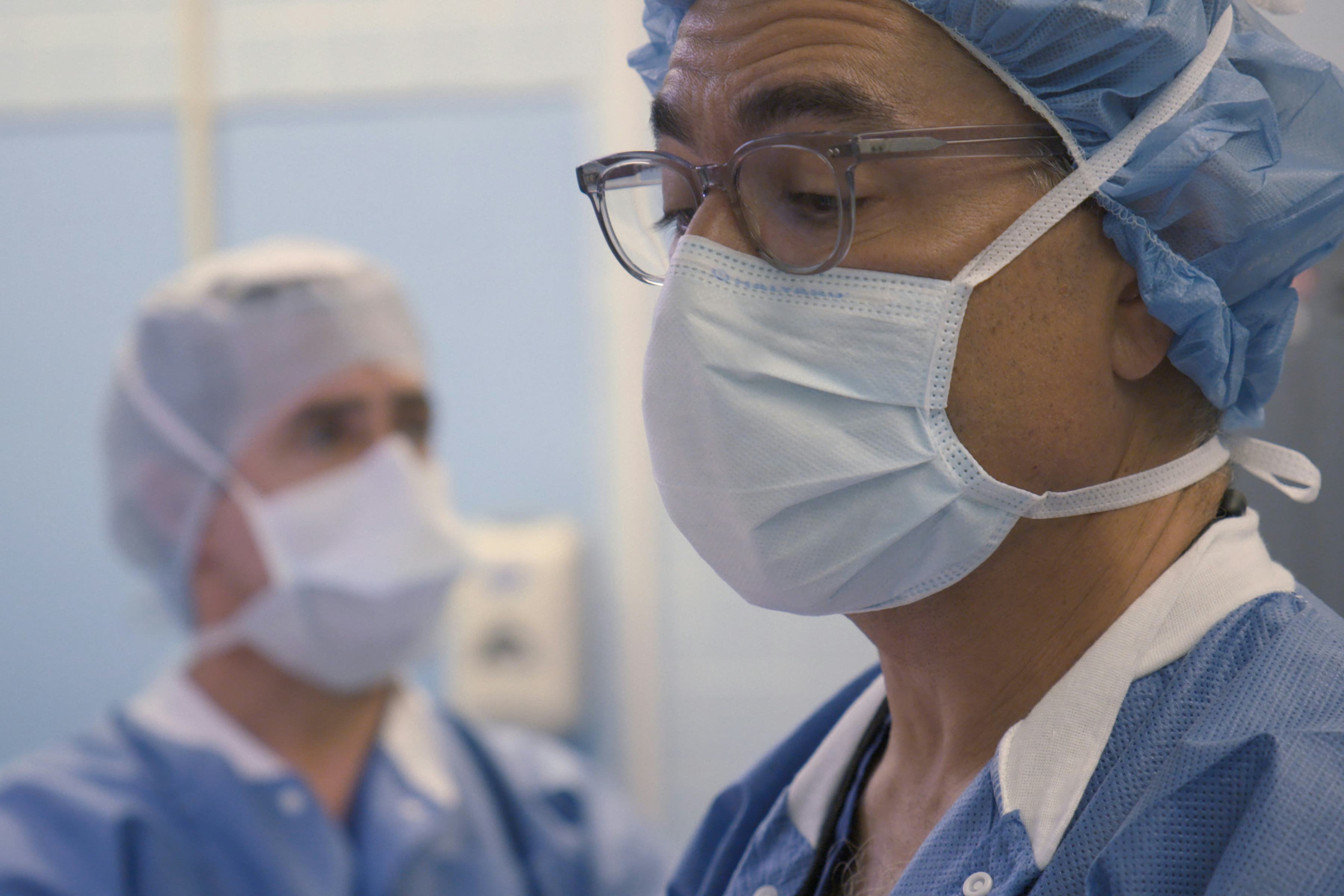 Doctors in the 'Lenox Hill' coronavirus special via the Netflix press site.