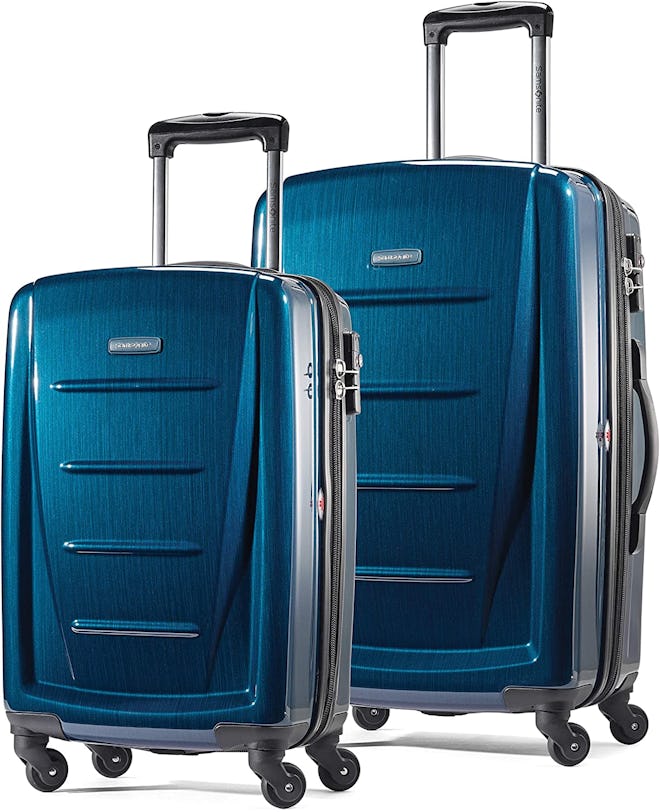 Samsonite Winfield 2 Hardside Expandable Luggage with Spinner Wheels, Deep Blue, 2-Piece Set