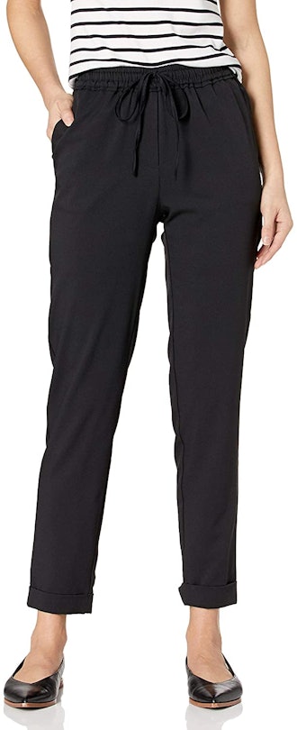 Daily Ritual Women's Stretch Woven Twill Cuffed Pant