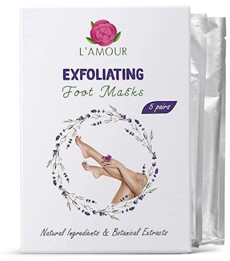 L'AMOUR 5 Pairs of Exfoliating Foot Peeling Masks