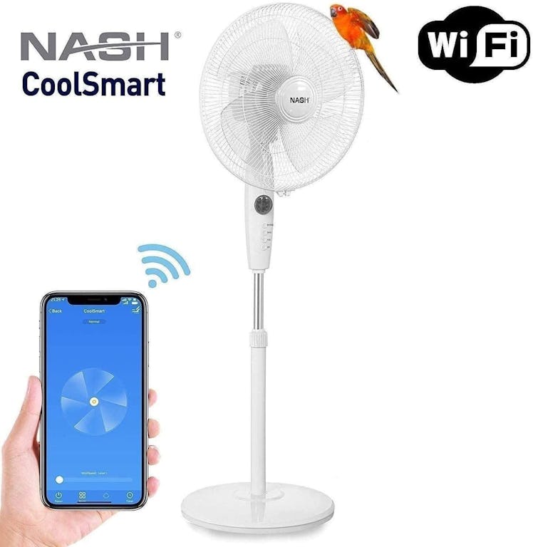 Nash Smart WiFi Oscillating Pedestal Fan