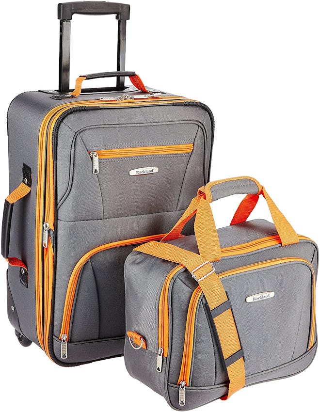 Rockland Fashion Softside Upright Luggage Set (14- And 20-Inches)