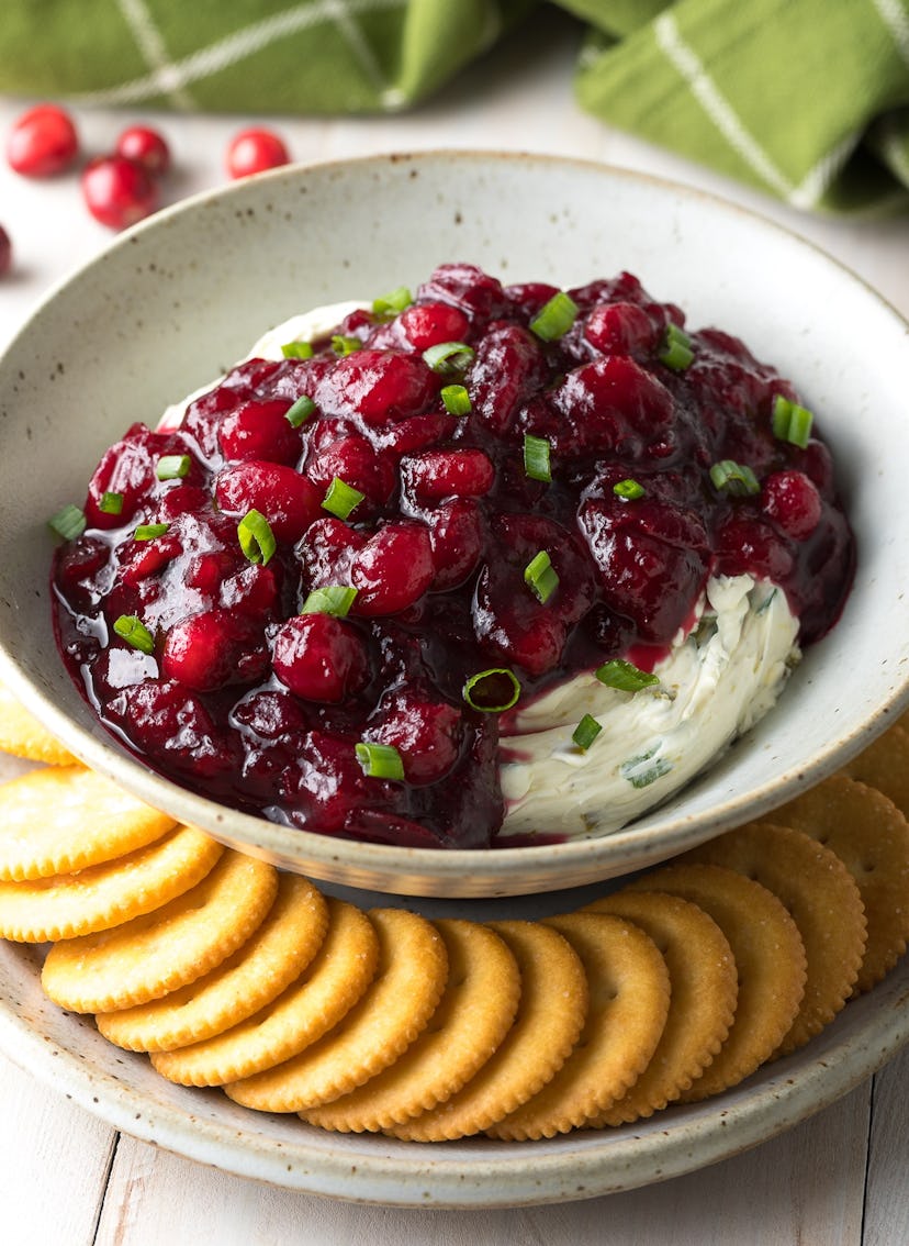 This cranberry jalapeno cream cheese dip from A Spicy Perspective is one summer dip recipe worth try...