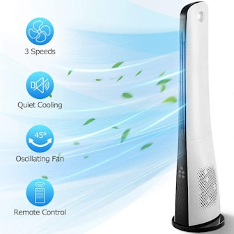 ComfyHome 43-Inch Bladeless Tower Fan