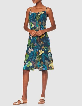 find. Tropical A-Line Dress