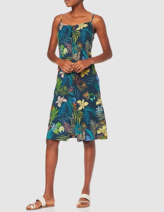 find. Tropical A-Line Dress