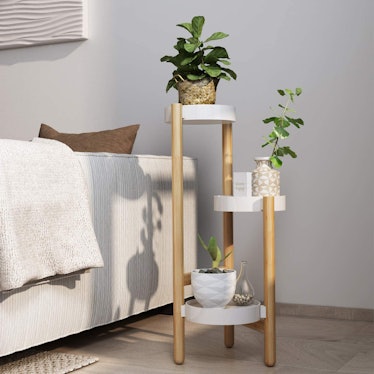 LONTAI Bamboo Plant Stand