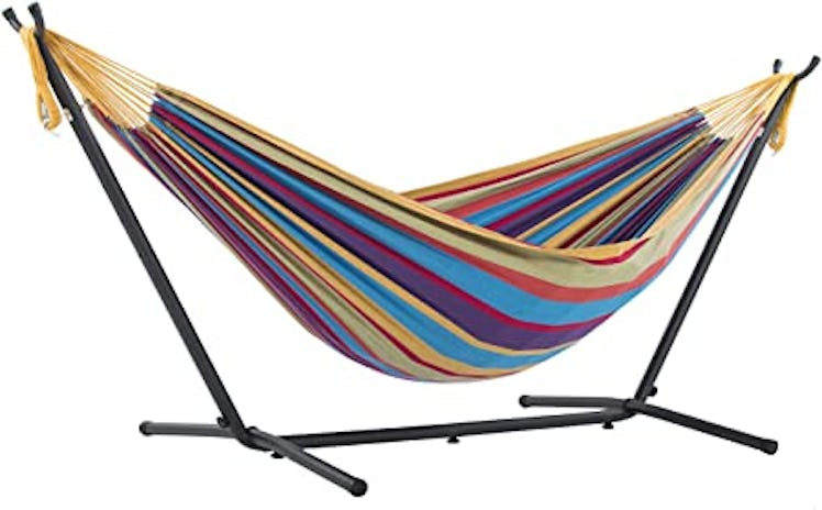 Vivere Double Cotton Freestanding Hammock