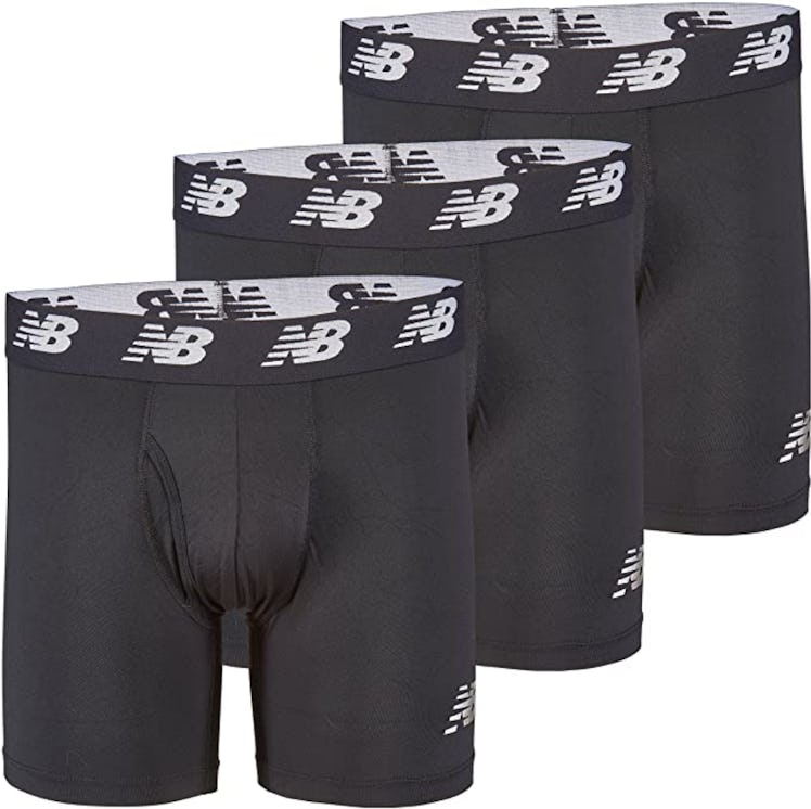 New Balance Men's 6-Inch Boxer Brief With Fly (3-Pack)