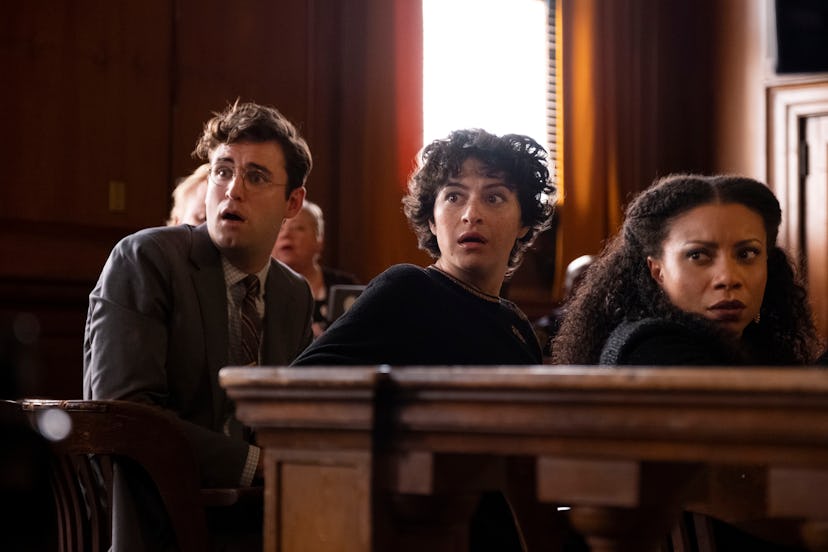 John Reynolds (as Drew), Alia Shawkat (as Dory), and Shalita Grant (as Cassidy) in 'Search Party'