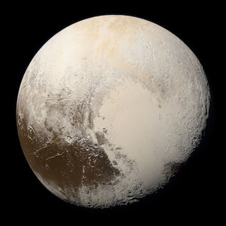 NASA's image of the planet Pluto that raises the possibility of life inside Pluto
