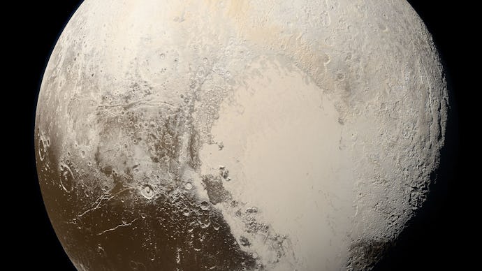 NASA's image of the planet Pluto that raises the possibility of life inside Pluto
