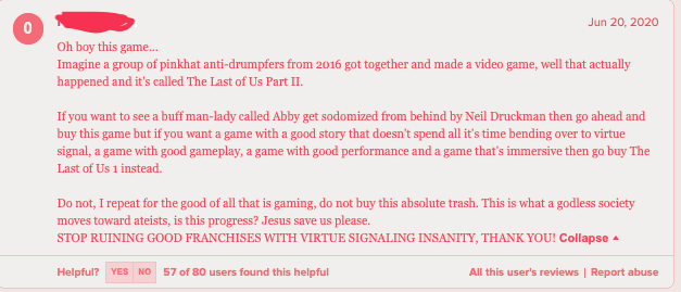 The Last Of Us Part 2 Is Getting Predictably User Score Bombed On