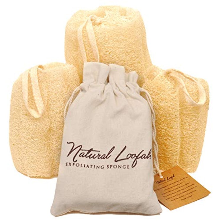 CraftsofEgypt All-Natural Loofah Sponges (Set of 3)