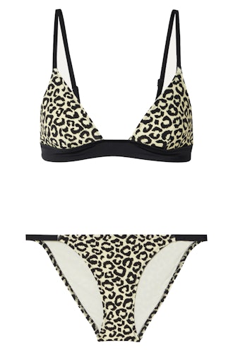 Solid & Striped The Morgan Leopard-Print Triangle Bikini