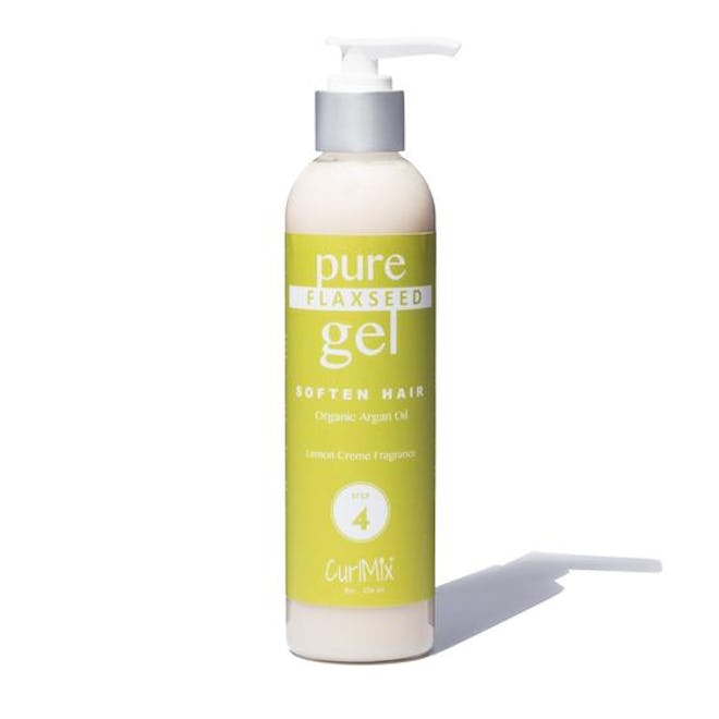 Pure Flaxseed Gel with Organic Argan Oil for Softening & Lemon Creme Fragrance