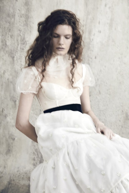 A white bridal dress from the Brock Collection Pre Fall 2020
