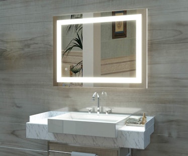 HAUSCHEN LED Lighted Bathroom Wall Mounted Mirror