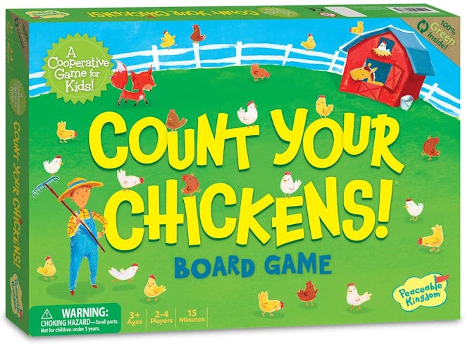Peaceable Kingdom Count Your Chickens Board Game 