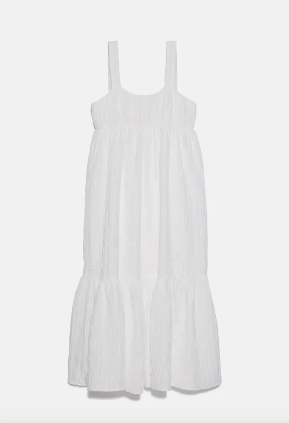 zara loose fitting textured dress COMBINED TEXTURED DRESS