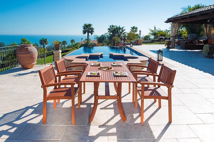 Vifah Bayeux Outdoor Dining Set  (5 Pieces)