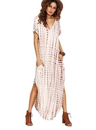 MakeMeChic Tie Dye Maxi Dress