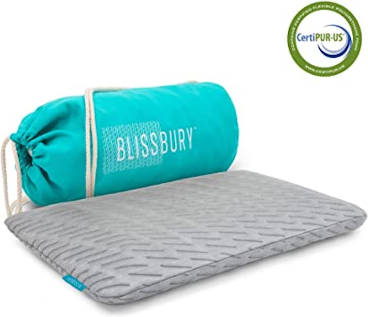 Blissbury Thin Stomach Sleeping Memory Foam Pillow