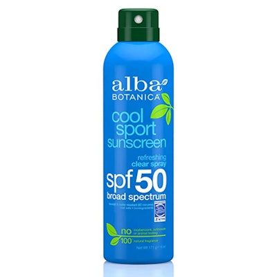 Alba Botanica Cool Sport Spray Sunscreen (SPF 50)