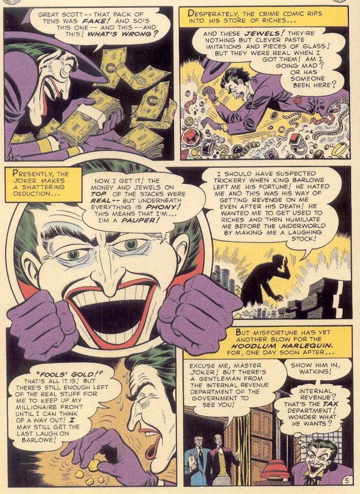 Batman theory A 1950s comic reveals Joker's surprising greatest fear